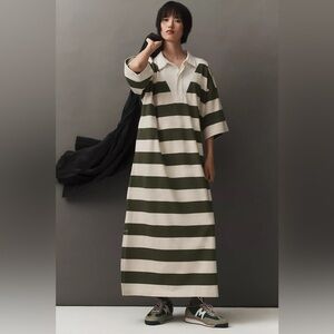 NWT Size M - Anthropologie Rugby Oversized Maxi Dress (100% Cotton)